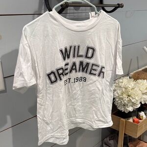 White 'Wild Dreamer' Graphic T-Shirt
